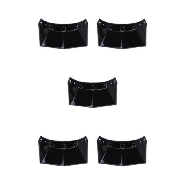 kurtrusly Motorcycle Peak 5-Snap Sun Visor UV Sunshield Effective Protection Black 5Set