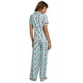 thumbnail image 2 of Sleep & Co. Women's & Women's Plus Short Sleeve Fesitve Notch Collar Button Down with Pant Pajama Sleep Lounge Set, 2-Piece, Sizes S-2XL, 2 of 6