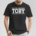 thumbnail image 2 of Toby Personalized Name T-Shirt, Custom First Name Graphic Tee, Comfortable Cotton Shirt, Perfect Gift for Anyone Named Toby, Casual Everyday Wear, 2 of 3