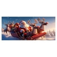 thumbnail image 4 of Merry Christmas Garage Door Background - 7 x 16 Ft Decorative Banner for Party Photography and Holiday Celebrations, 4 of 4