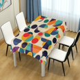 thumbnail image 4 of Yayeee Tablecloths 60" x 108" Rectangle Wrinkle Resistant Party Table Cover, Green Geometric, 4 of 8