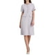 thumbnail image 2 of INSPIRAR VESTIDO DE TWEED PARA MUJERES CON DECORACIÓN DE BOTONES MANGA CORTA ELEGANTE VESTIDO DE TRABAJO S PÚRPURA, 2 of 5