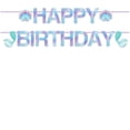 thumbnail image 1 of Pancarta de cumpleaños de sirena, suministros de fiesta de sirena para niñas y niños, pancarta de feliz cumpleaños de sirena, suministros de decoración para fiestas temáticas de sirena, 1 of 5