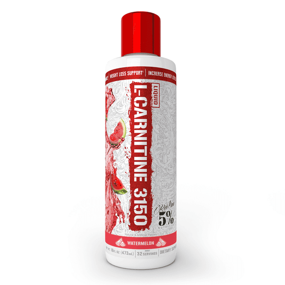 5% Nutrition Rich Piana Liquid L-Carnitine 3150 4 Source Blend with GBB (Watermelon Candy)