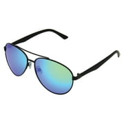 Panama Jack Polarized Aviator Sunglasses - Blue Green Mirror Impact Resistant Lenses, 100% UVA - UVB Sun Protection