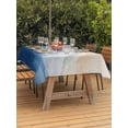 thumbnail image 2 of Outdoor Tablecloth with Umbrella Hole & Zipper, Blue Beach Coastal Rectangle Tablecloth 52x70 Inch, Summer Ocean Nautical Seaside Patio Table Cover Waterproof Table Cloth for Picnic/Party, 2 of 7
