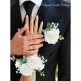 thumbnail image 4 of Flores artificiales N&T NIETING, rosas blancas, 25 unidades, para decoración, 4 of 9