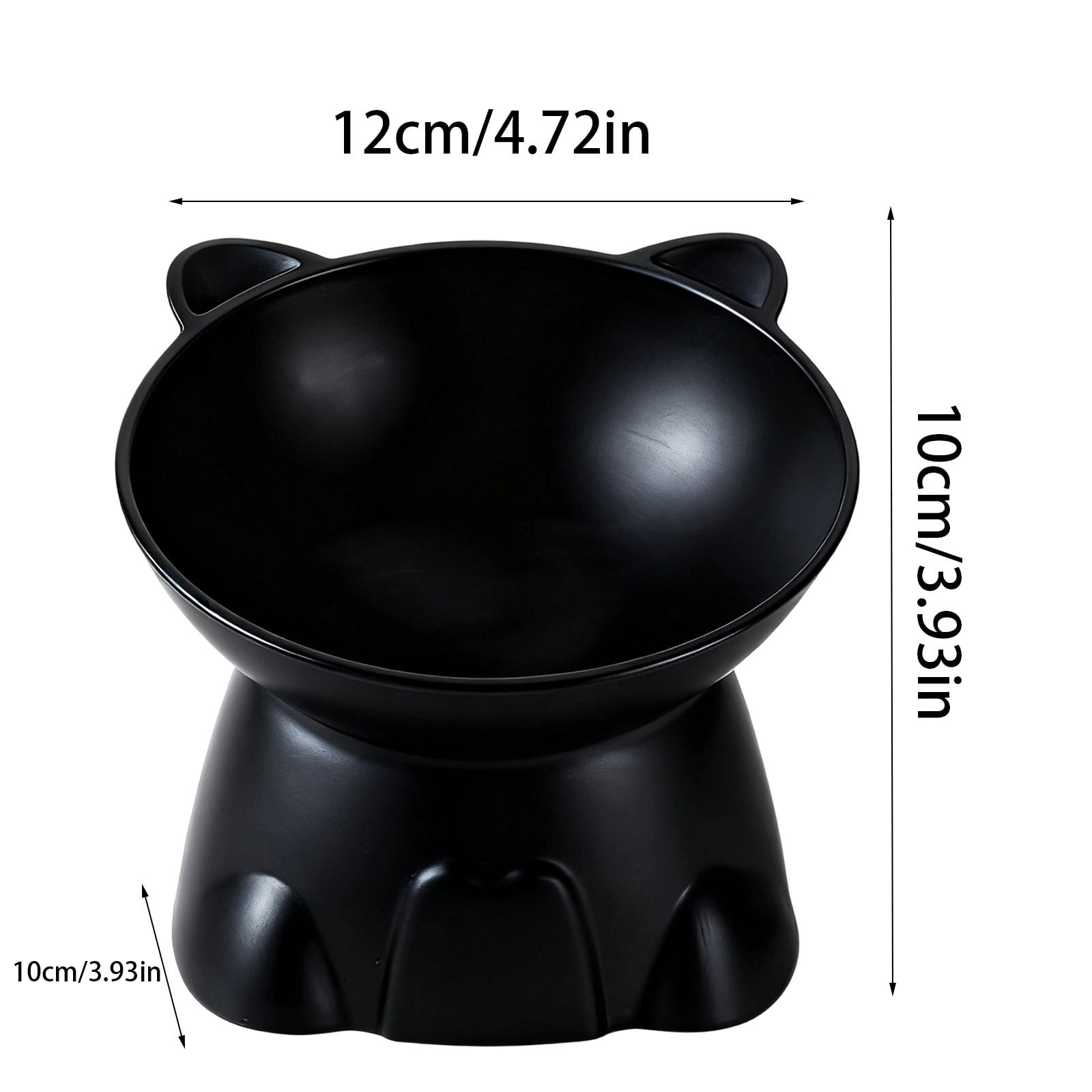 YiJuHui 2pcs Elevated Cat Food Bowl with Wide Shallow Design, Anti-Whisker Fatigue, Ergonomic Raised Feeder for Healthy Digestion and Comfortable Eating, Non-Slip Pet Dish for Mess-Free Feeding