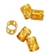 thumbnail image 3 of 50pcs Abalorios Cuff Tube Perfecl Accesorios Para El Cabello De Oro Cuentas de pelo trenzado, 3 of 7