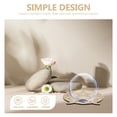 thumbnail image 3 of 5pcs Crystal Sphere Holder Crystal Ball Display Stand Crystal Display Wood Base, 3 of 8