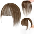 thumbnail image 6 of WEIWEIGG 3D Hand-Woven Clip In Fringe, Human Hair Extension for Women, Light Gold, Real Hair Bangs, Easy to Wear Natural Look, 6 of 9