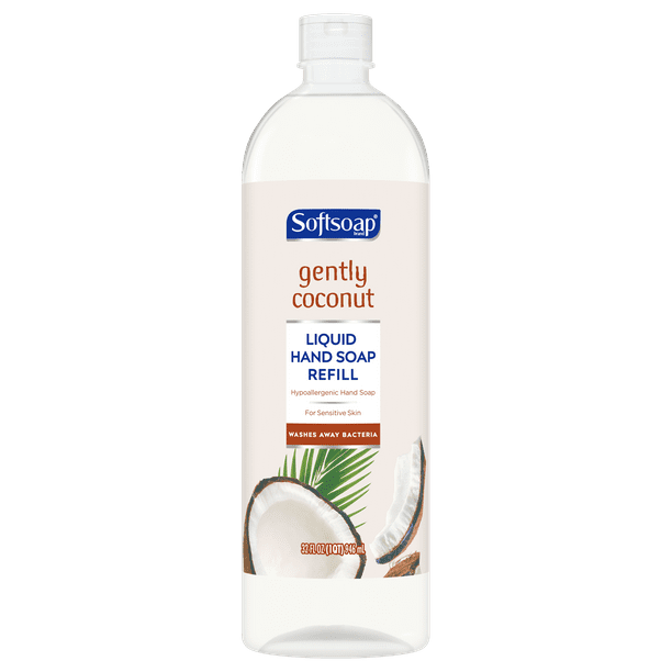 Softsoap Liquid Hand Soap Refill Bottle, Gently Coconut, 32 fl oz