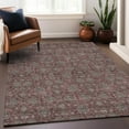 thumbnail image 6 of Addison Rugs Mayfield Washable Transitional Floral Merlot Rectangle Rug, 9' x 12', 6 of 6