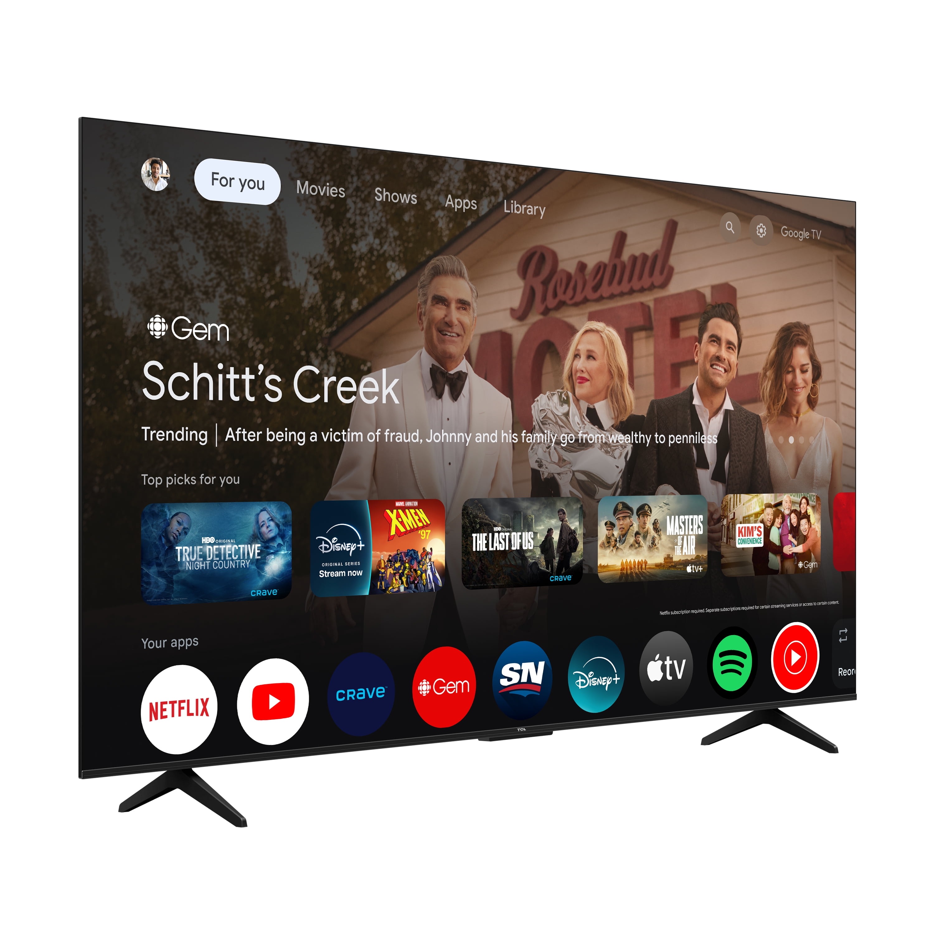 TCL 75" S Series 4K UHD HDR LED Smart TV with Google TV – 75S41K