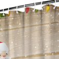 thumbnail image 5 of Rideau de Douche pour Salle de Bain Père Noël Branches de Pin Flocon de Neige de Noël Rideaux de Douche Durables Modernes Crochets Inclus, 72x72 Pouces, 5 of 5
