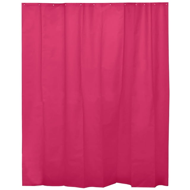 Doublure de Rideau de Douche Rose Extra Longue en Plastique 79 Pouces L x 71 Pouces L
