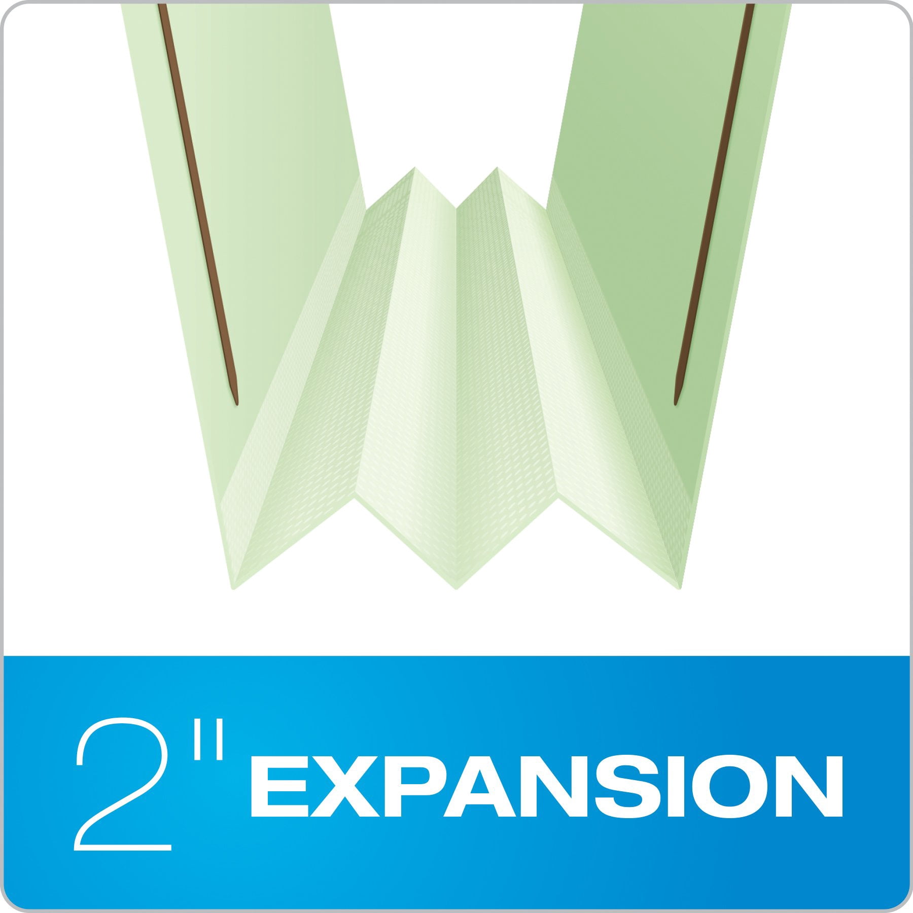 Pendaflex Pressboard Folders 2 Fasteners 2" Expansion 1/3 Tab Letter Green 25/Box 17181