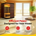 thumbnail image 7 of Radiant Saunas Sirona 4-Person Hemlock Infrared Sauna with 8 Carbon Heaters, 7 of 7