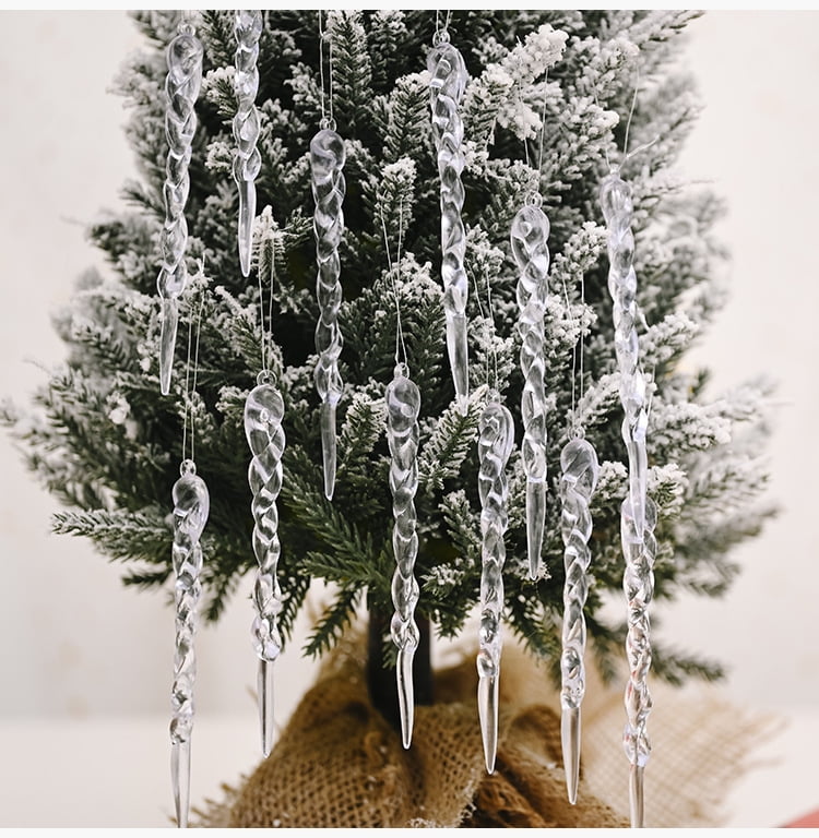 Seyurigaoka Christmas Tree Icicle Decoration, Crystal