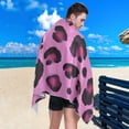 thumbnail image 5 of Purple Leopard Beach Towel 30" x 60", Quick Dry Bath Towel Super Absorbent Lightweight Travel Towel for Beach Yoga Swim Sport Camping Holiday, 5 of 7