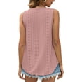 thumbnail image 5 of Fantaslook Womens Tank Tops Eyelet Crew Neck Sleeveless Tops Dressy Casual Flowy Summer Shirts, 5 of 9