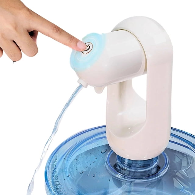 Dispensador de agua portátil plegable con interfaz Tipo-C, batería de larga duración, material ABS, diseño compacto para uso en hogar, oficina y exteriores.