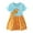 A-1368Yellow, variant on MEZZALL Girls Dresses O-Neck Casual Short Sleeve Animal Print Dress For Toddler Kids Comfortable Playwear Everyday Outfits Summer Fall Dailywear Breathable / 2-3 Years