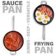 thumbnail image 6 of Granitestone Sauté Pan with Lid - 5.5 Quart. Non Stick Deep Frying Pan with Lid, Large Frying Pan, Oven Safe Skillet with Lid, Multipurpose Jumbo Cooker, Stovetop & Dishwasher Safe, 6 of 8