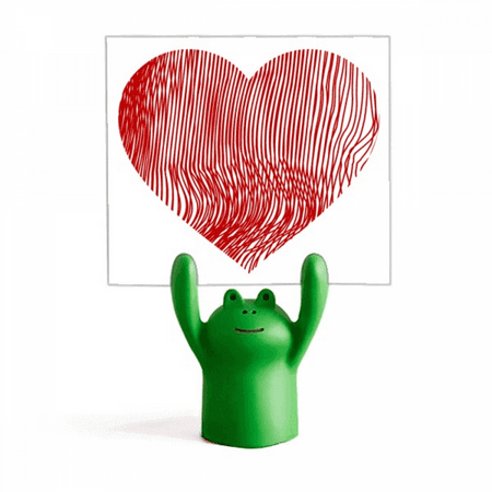 Finger Print Valentine s Day Heart Memo Holder Cartoon Animal Frog Stand Decoration Finger Print Valentine s Day Heart Memo Holder Cartoon Animal Frog Stand Decoration