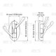 thumbnail image 4 of Gancho giratorio de brazo oscilante plegable de metal sólido con múltiples brazos plegables, utilizado para baño, cocina, garaje, 4 of 5