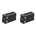 thumbnail image 1 of 2 Pair 4 Channel XLR/ Audio RJ45 Cat5/Cat6 Ethernet Extender XLR Extender Transceiver for Live Stage,2 x 4-Channel Audio/DMX Network Extender Female 2 x 4-Channel Audio/DMX Network Extender Male,Black, 1 of 6