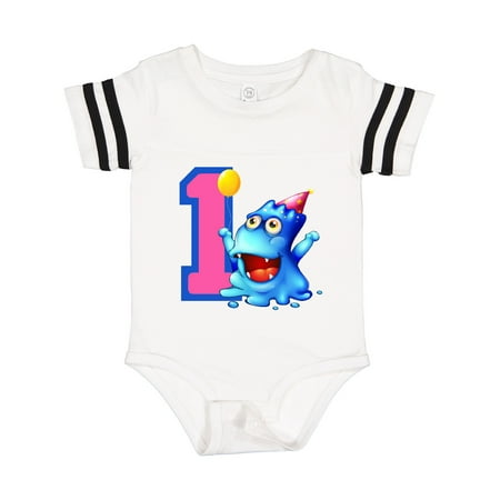 

Inktastic Blue Monster 1st Birthday Gift Baby Boy or Baby Girl Bodysuit