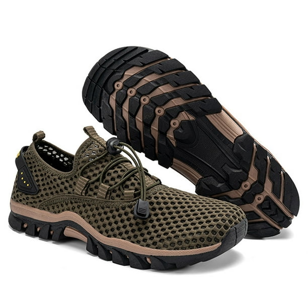 Zapatos de agua para hombre Zapatos de senderismo ligeros y transpirables Zapatos acuáticos para hombre de secado rápido