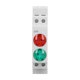 thumbnail image 5 of Lámpara De Carril DIN, 230 V CA CC, Luces Duales Rojas Y Verdes, Luz De Señal De Carril DIN Para Zona Residencial, 5 of 7