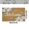 thumbnail image 3 of YWIYIUD 1PC Spring Welcome Front Door Mat, 20x32inch Indoor Outdoor Welcome Design Mats for Entryway, Porch, Durable Coconut Fiber Mat, Home Decorations, 3 of 7