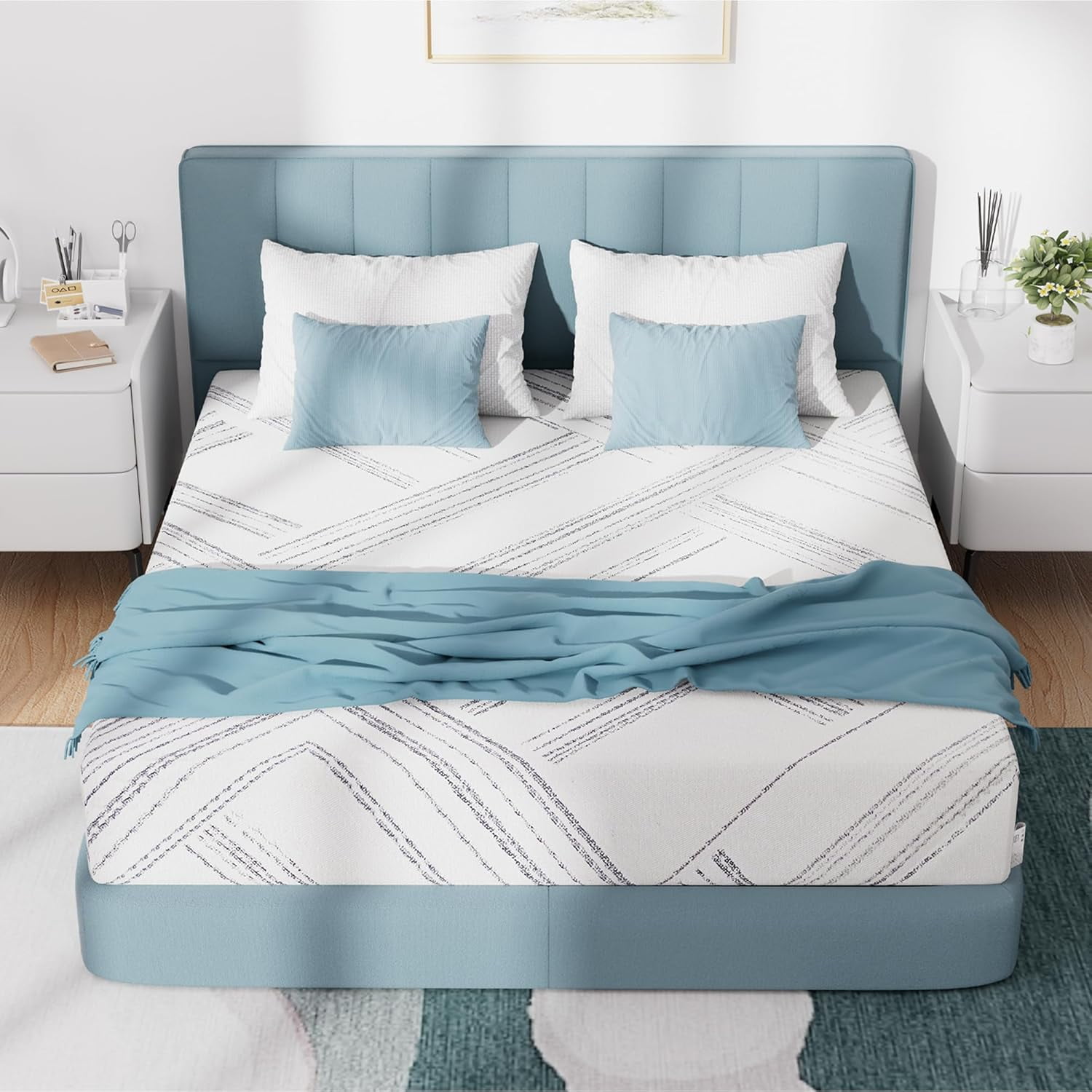 Full Size Mattress 10 inch, Medium Firm Mattresses with Cooling Gel Memory Foam, Removable Washable Cover, Full Mattress in a Box, Pressure Relief & Upgraded Support, Motion Isolation, CertiPUR-US