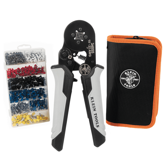 Klein Tools 34060 Ratcheting Ferrule Square Crimper Set