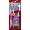 Colgate Wave Comfort Fit Soft Full Head Value 4 Pack Toothbrush 4 ct, (Pack of 2)