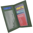 thumbnail image 2 of Brand New Hand Crafted Genuine Soft Leather Checkbook Cover simple-156 (Premium Green), 2 of 6