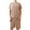 Khaki, variant on Men's Pajamas Homewear Set, Summer Casual Solid Color Plus Size Pajamas Two Piece Set, Crew Neck Short Sleeve Top + Bermuda Shorts