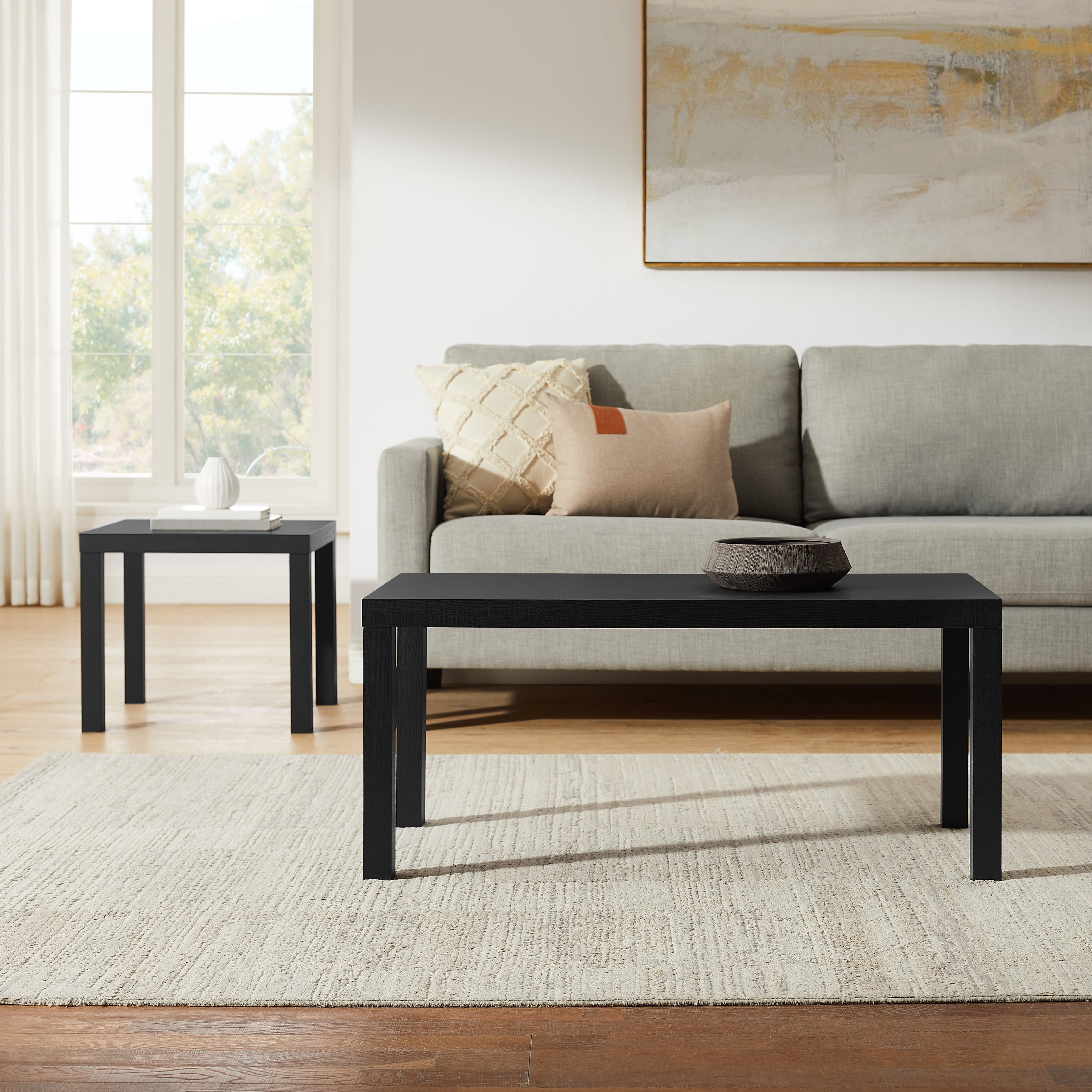 Mainstays Parson Coffee Table, Black Finish