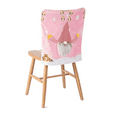 thumbnail image 2 of 2X Christmas Funny Gnome Chair Covers with LED Light Cartoon Faceless Santa Pink Chair Back Slipcover for Dining Decor-1, 2 of 5