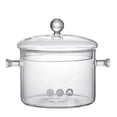 thumbnail image 5 of 1500ml Induction Cooker-Specific High Boron Silicate Glass Pot with Double-Ear Grip, Thickened Transparent Design for Home Cooking, Boiling & Simmering, Clear Cooking Progress Monitoring (36, 5 of 5