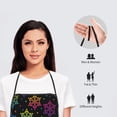 thumbnail image 6 of Fuzoiu Rainbow Snowflake Print Waterproof Apron, Kitchen Apron for Women Men Chef, Apron for Christmas Dinner Party Cooking Baking Crafting House Cleaning Kitchen, 6 of 7
