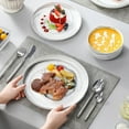 thumbnail image 7 of Plates and Bowls Sets, 12 Pieces Porcelain Dinnerware Sets Dishware Sets Chip Resistant Ceramic Dish Set Dining Dinner Ware Service for 4, Marble Grey, 7 of 7