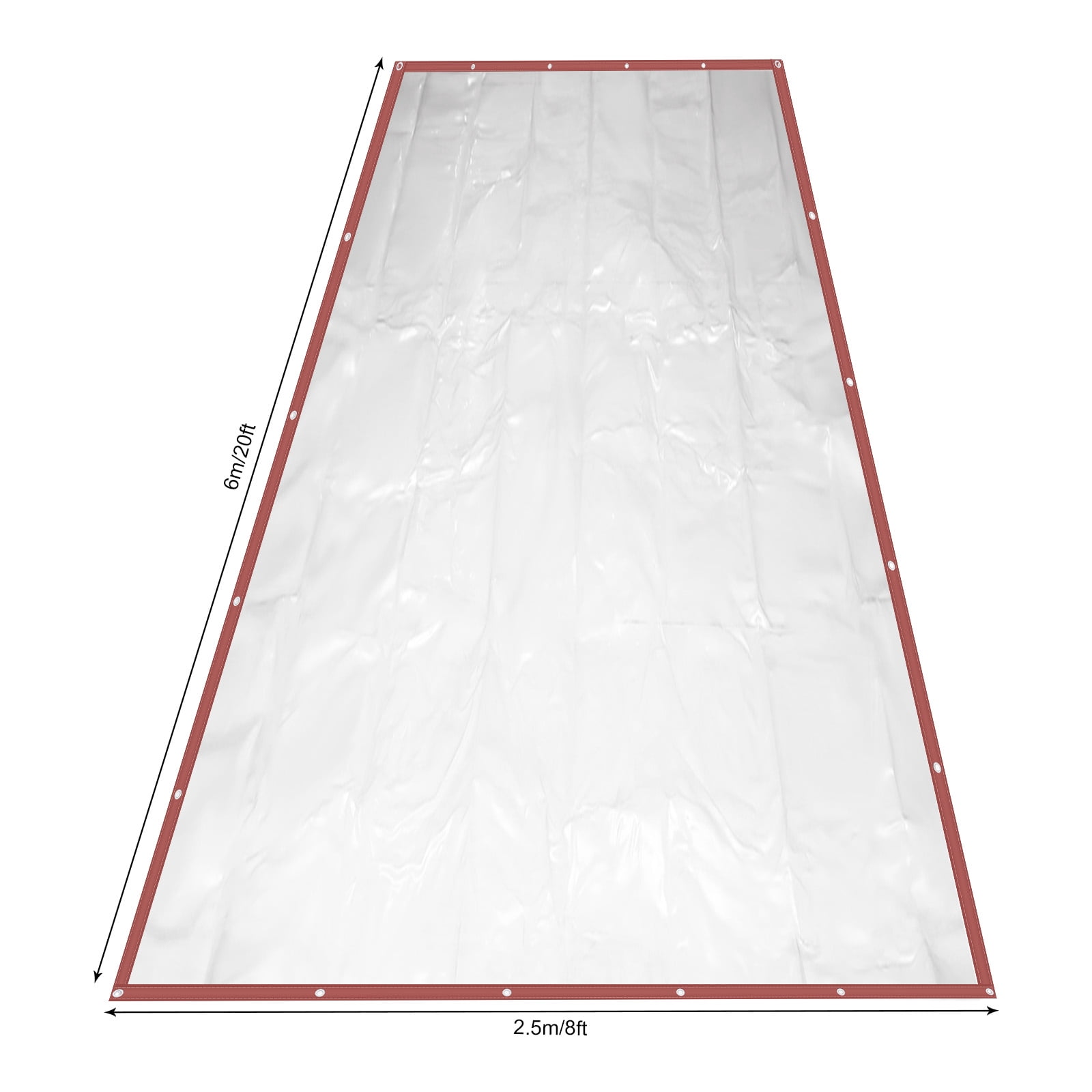Dwellnix Waterproof Outdoor Curtains – Heavy-Duty PVC Plastic, High Light Transmittance, and Reusable Design