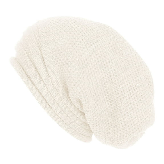Moocorvic Women's Slouchy Beanie Winter Knit Skull Cap Valentine's Day Gift,White