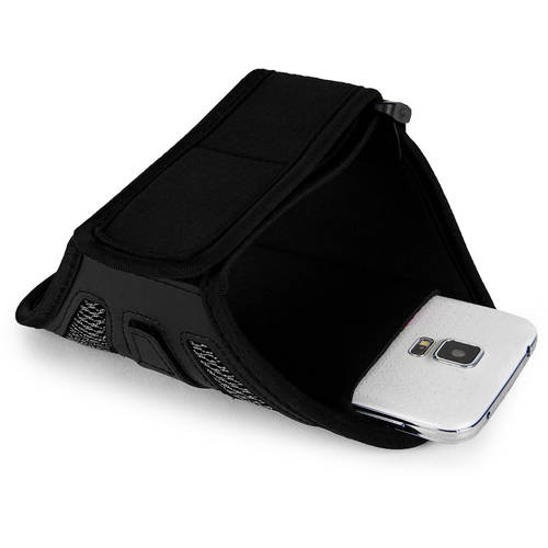 Breathable Mesh Workout Armband with adjustable strap for medium to large built arms fits 5.5in x 2.8in phones (5.25 - 5.6in Screensize)