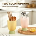 thumbnail image 6 of Kitchen Sink Organizers, Kitchen Utensil Flower Shape Cutlery Drying Cup With Tray, Countertop Chopstick Fork Spoon Storage Organizer Rack, Home Kitchen, Daily Use Home Decor, 6 of 8