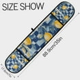 thumbnail image 3 of Yayeee Double Oven Mitt Kitchen Heat Resistant Baking 35" x7" Quilted Glove, Retro Plaid Lemon, 3 of 6